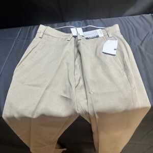 Beige Dress Pants-Louis Raphael stretch size 32x30-NWT-#498
